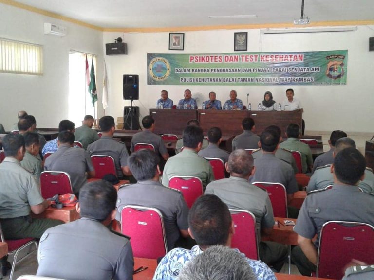 Penguatan Kompetensi dan Keamanan Personel Balai TN Way Kambas Jalani Psikotes serta Tes Kesehatan
