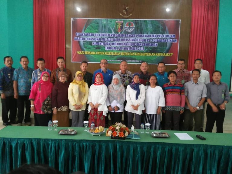 Meningkatkan Profesionalisme Rimbawan Pelaksanaan Uji Kompetensi Inpassing Jabatan Fungsional di Lampung